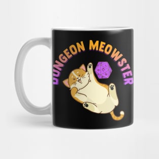 Funny Dungeon Meowster Fantasy Gaming Pun Mug